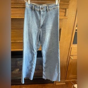 Zara the marine straight denim size 8 light wash jeans